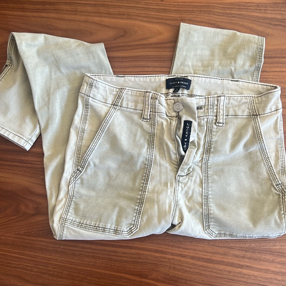 Lucky Brand Light Green skinny jeans